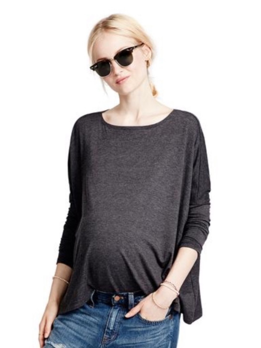 NWOT Hatch The perfect longsleeve tee in charcoal size M